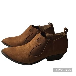 Lucky Brand Women’s Joelle Western Slip On Ankle Booties Size 9.5